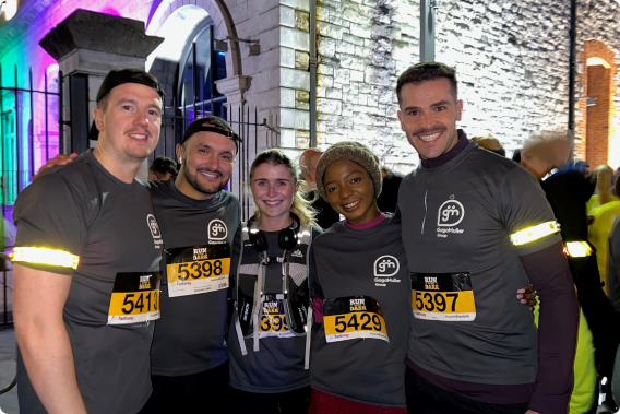 Run In The Dark In November 2023 both our Dublin and London office took part in Run In The Dark. This consisted of 5km and 10km runs which raised funds for Collaborative Cures, an organisation bringing people together to cure paralysis in our lifetime